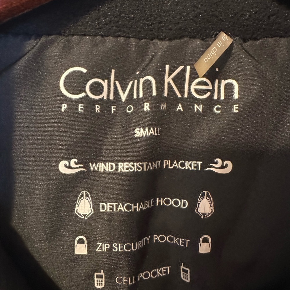 🆑 Calvin Klein Performance Puffer Vest black silver hardware size Small - Picture 8 of 11